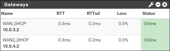 pfsense monitor gateway widget