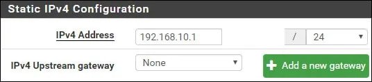 pfsense vlan interface ip configuration